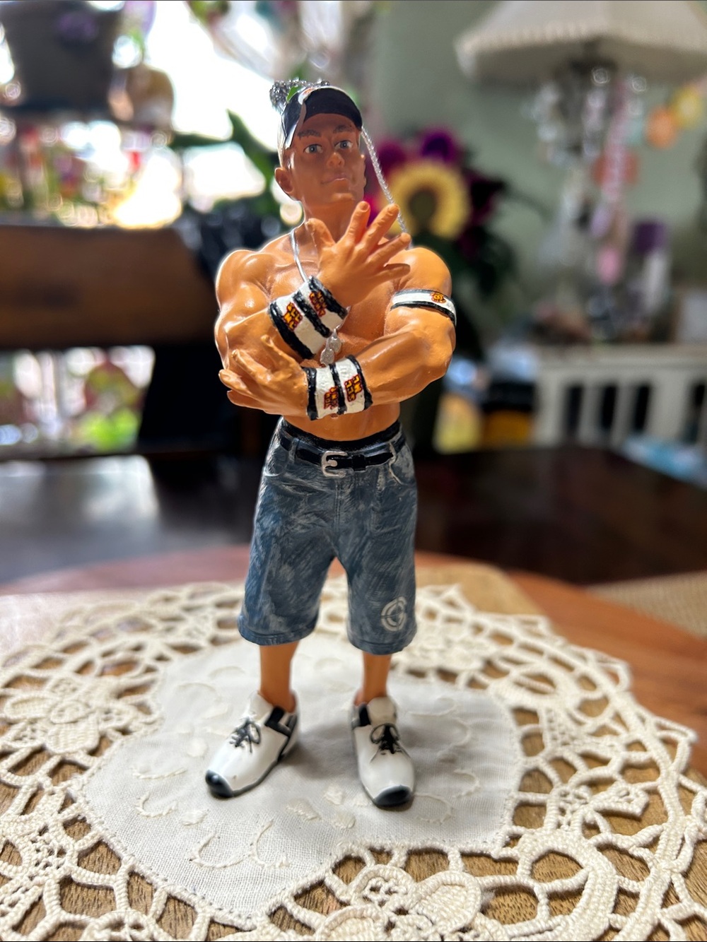 Vintage Resin John Cena WWE Ornament by Forever Collectibles **RARE** NWT Unused